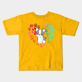 Rainbow Doggie 1 Kids T-Shirt